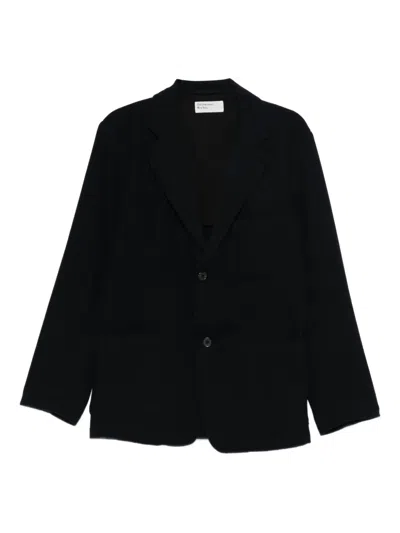 Universal Works Textured Blazer In Blue