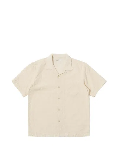 Universal Works Textured Short-sleeve Shirt In Pink