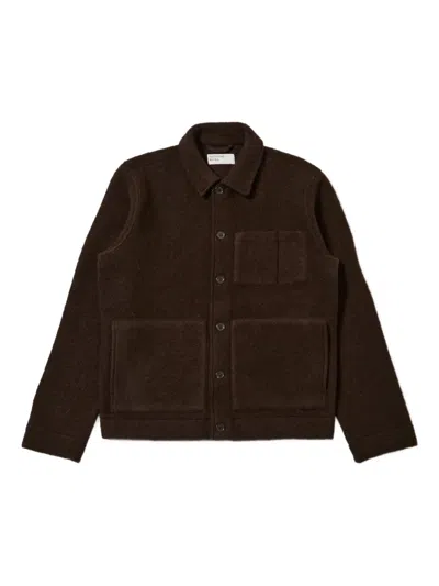 Universal Works Uniform Button-fastening Shirt Jacket In Brown