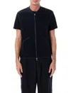 Universal Works Wool Fleece Knit Waistcoat In Blue