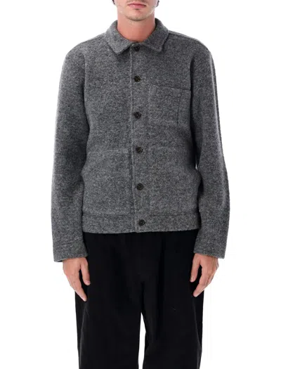 Universal Works Uniform Button-up Patch-pocket Jacket In Gray