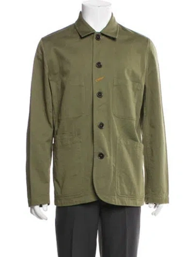 Pre-owned Universal Works Utility Jacket In Silver