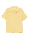 Universal Works Uw Shrt Ss Camp Yell In Yellow