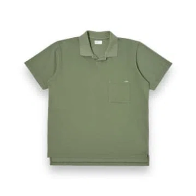 Universal Works Vacation Polo Piquet 30603 Birch In Green