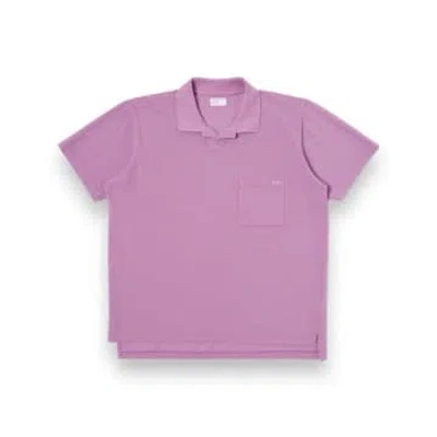 Universal Works Vacation Polo Piquet 30603 Lilac In Purple