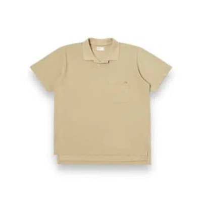 Universal Works Vacation Polo Piquet 30603 Summer Oak In Neutral