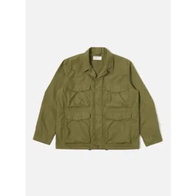 Universal Works Veste Parachute Field Olive Recycled Poly Tech In Green