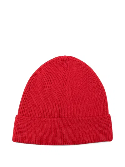Universal Works Watch Ribbed-knit Beanie Hat In Red