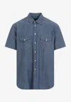 UNIVERSAL WORKS WESTERN GARAGE SHORT-SLEEVED SHIRT