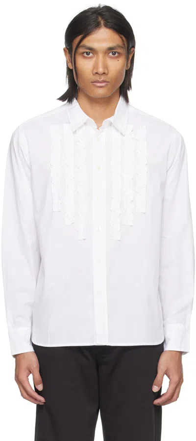 Universal Works White Frill Shirt