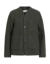 Universal Works Woman Cardigan Dark Green Size S Wool, Recycled Polyester