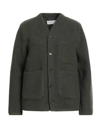 Universal Works Woman Cardigan Dark Green Size S Wool, Recycled Polyester