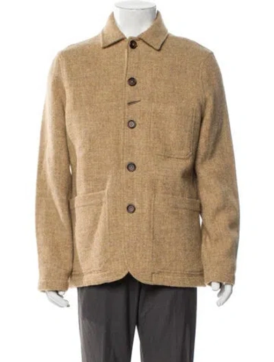 Pre-owned Universal Works Wool Coat In Neutral