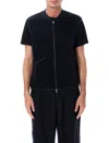 Universal Works Wool Fleece Knit Waistcoat In Black