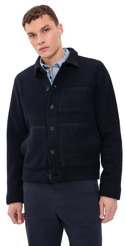 Universal Works Wool Fleece Uniform Jacket Navy