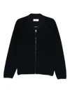 Universal Works Wool Fleece Zip Bomber In Black