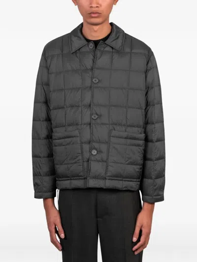 Universal Works X Taion Down Rams Quilted Jacket In Gray