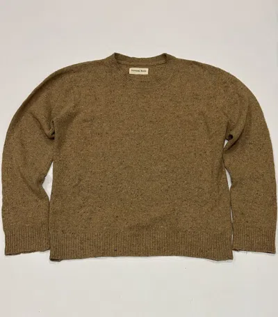 Pre-owned Universal Works X Vintage 00's Universal Works “cookie” Y2k Lambswool Sweater In Brown