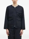 Universal Works Zip-front Pocket Jacket In Blue