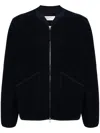 Universal Works Zipped Bomber Jacket In 蓝色