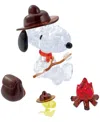 University Games Bepuzzled 3d Crystal Puzzle Peanuts Snoopy Campfire, 43 Pieces In No Color
