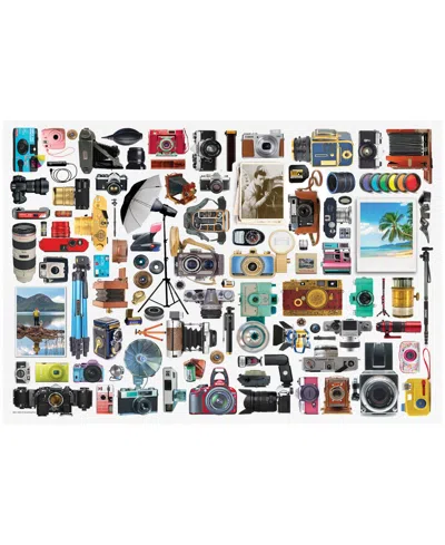 University Games Kids' Incorporated Classic Cameras Collectible Shaped Tin Puzzle, 550 Pieces In No Color