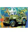 University Games Incorporated The Jeep Army Truck Collectible Shaped Tin Puzzle, 550 Pieces In No Color