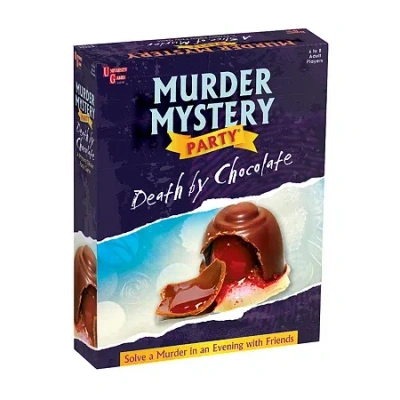 University Games Murder Mystery Party - Death By Chocolate Board Game In Transparent