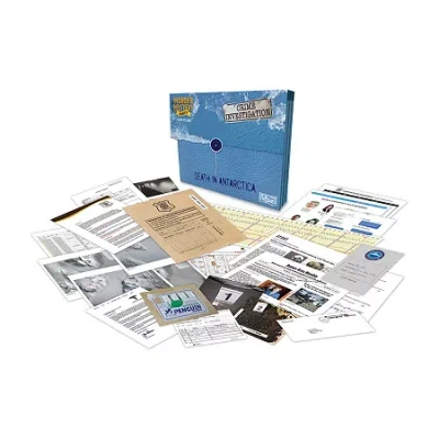 University Games Murder Mystery Party Case Files: Death In Antarctica Board Game In Multi