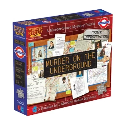 University Games Murder Mystery Party Case Files Puzzles - Murder On The Underground: 1000 Pcs Puzzle In Multi