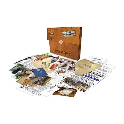 University Games Murder Mystery Party Case Files: Underwood Cellars Board Game In Multi