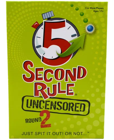 University Games Playmonster 5 Second Rule Party Game Uncensored Round 2 In No Color