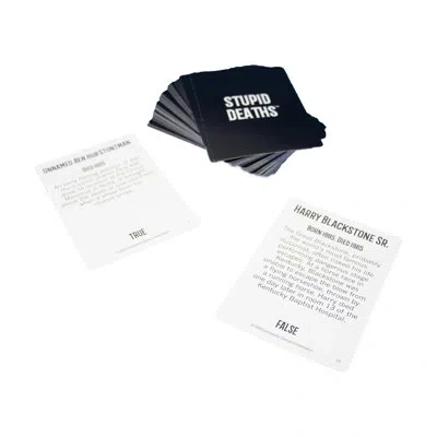 University Games Stupid Deaths Card Game Tin