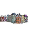 University Games Wrebbit Harry Potter Diagon Alley Collection 4 3d Puzzles Ollivander's Shop, Quidditch Supplies, Mad In No Color