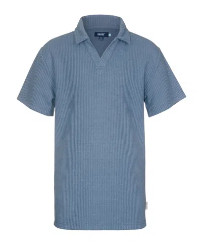 Univibe Kids' Big Boys Cliff Knit Polo Shirt In Blue