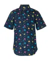 Univibe Big Boys Invaders Print Short Sleeve Woven Shirt