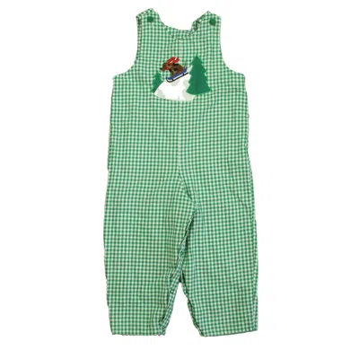 Unknown Brand Kids' Boys Green White Dog Romper