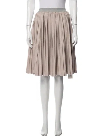 Pre-owned Unlabel Midi Length Skirt In Neutral