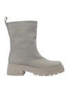 Unlace Woman Ankle Boots Beige Size 6 Textile Fibers In Beige