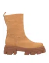 Unlace Ankle Boots In Beige