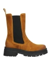 Unlace Woman Ankle Boots Ocher Size 11 Soft Leather In Yellow