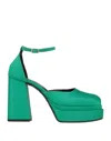 Unlace Pumps In Green