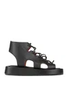 Unlace Sandals In Black