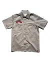Unless Collective Men's Grey Flowers For You Work Shirt - M In Grey