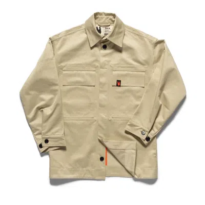 Unless Collective Men's Neutrals Utility Jacket - Sand In Brown