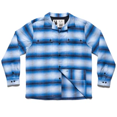 Unless Collective Men's Ombre Flannel Shirt - M - Blue
