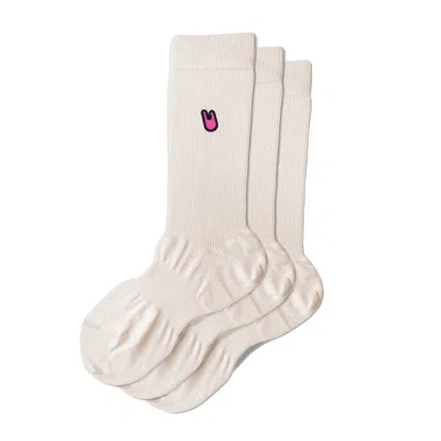 Unless Collective Women's The Zilch Socks - Three Pack - W - Off-white