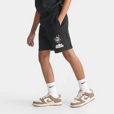 Unlike Humans Big Kids Summer Party Club Fleece Shorts In Black