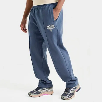 Unlike Humans Men's Motor Graphic Fleece Jogger Pants In Blue
