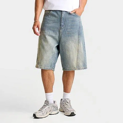 Unlike Humans Men's Route Loose Denim Shorts In Blue